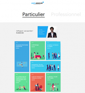 Page d'accueil du site oups.gouv.fr