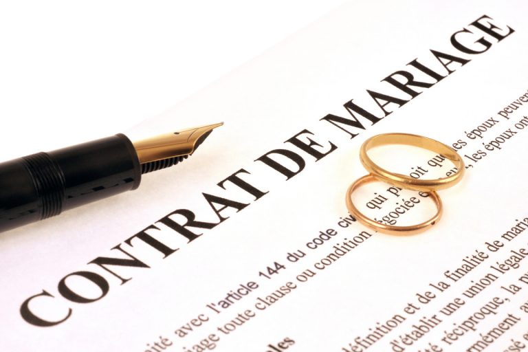 contrat de mariage