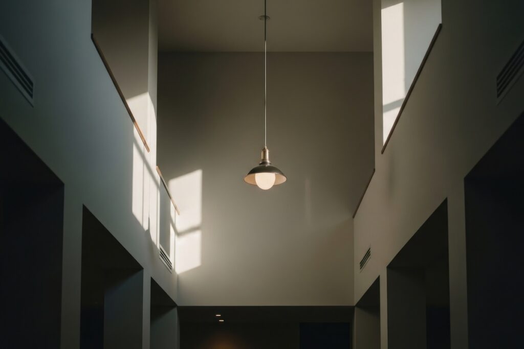 Vue d'un intérieur moderne symbolisant l'installation dans un nouveau département.