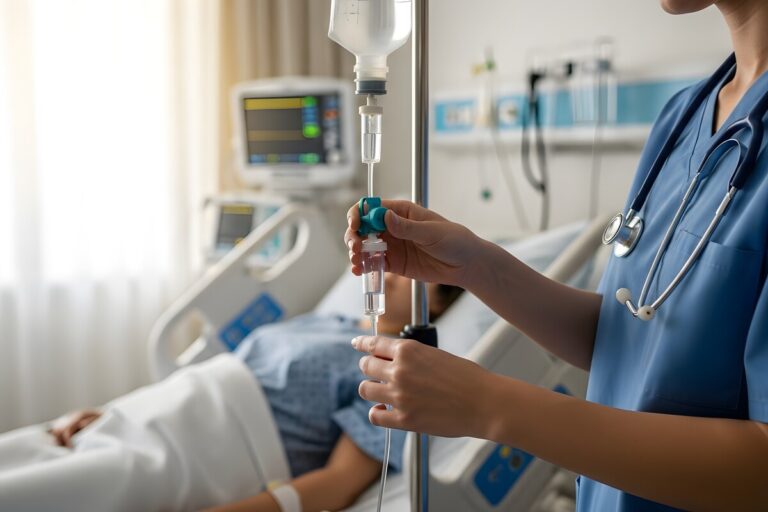 Conseillère administrative au téléphone pour la gestion d'un dossier CAF en cas d'hospitalisation